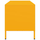tv-bord 101,5x39x43,5 cm koldvalset stål sennepsgul