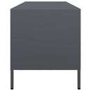 tv-bord 135x39x43,5 cm koldvalset stål antracitgrå