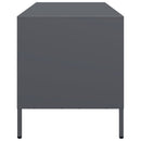 tv-bord 68x39x43,5 cm koldvalset stål antracitgrå