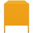 tv-bord 68x39x43,5 cm koldvalset stål sennepsgul