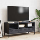tv-bord 101,5x39x43,5 cm koldvalset stål antracitgrå