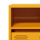 tv-bord 101,5x39x43,5 cm koldvalset stål sennepsgul