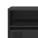 tv-bord 135x39x43,5 cm koldvalset stål sort