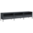 tv-bord 202x39x43,5 cm koldvalset stål antracitgrå