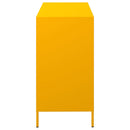 skænk 101,5x39x73,5 cm koldvalset stål sennepsgul