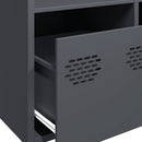 skab 68x39x103,5 cm stål antracitgrå