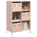 skab 68x39x103,5 cm stål lyserød