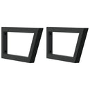 badeværelseshylde stål og massivt egetræ