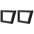 badeværelseshylde stål og massivt egetræ