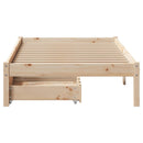 sengeramme uden madras 90x190 cm massivt fyrretræ