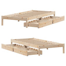 sengeramme uden madras 90x190 cm massivt fyrretræ