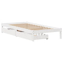 sengeramme uden madras 90x190 cm massivt fyrretræ hvid