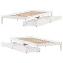 sengeramme uden madras 90x190 cm massivt fyrretræ hvid
