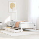 sengeramme uden madras 90x190 cm massivt fyrretræ hvid