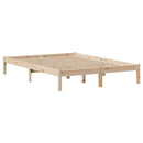 sengeramme uden madras 120x190 cm massivt fyrretræ