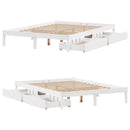 sengeramme uden madras 135x190 cm massivt fyrretræ hvid