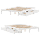 sengeramme uden madras 140x190 cm massivt fyrretræ hvid
