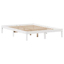 sengeramme uden madras 120x200 cm massivt fyrretræ hvid