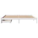 sengeramme uden madras 180x200 cm massivt fyrretræ hvid