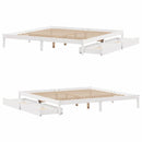 sengeramme uden madras 180x200 cm massivt fyrretræ hvid