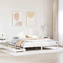 sengeramme uden madras 180x200 cm massivt fyrretræ hvid