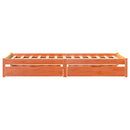 sengeramme uden madras 90x200 cm massivt fyrretræ gyldenbrun