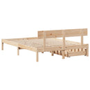 sengeramme uden madras 140x190 cm massivt fyrretræ