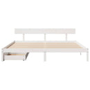 sengeramme uden madras 180x200 cm massivt fyrretræ hvid