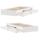 sengeramme uden madras 75x190 cm massivt fyrretræ hvid