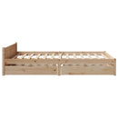 sengeramme uden madras 140x190 cm massivt fyrretræ