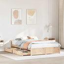 sengeramme uden madras 140x190 cm massivt fyrretræ