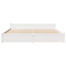 sengeramme uden madras 160x200 cm massivt fyrretræ hvid