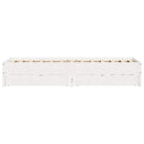 sengeramme uden madras 90x200 cm massivt fyrretræ hvid