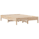 sengeramme uden madras 140x190 cm massivt fyrretræ