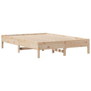 sengeramme uden madras 120x190 cm massivt fyrretræ