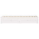 sengeramme uden madras 90x190 cm massivt fyrretræ hvid