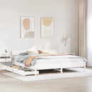 sengeramme uden madras 180x200 cm massivt fyrretræ hvid