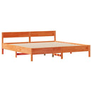 sengeramme uden madras 160x200 cm massivt fyrretræ gyldenbrun