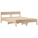 sengeramme uden madras 120x190 cm massivt fyrretræ