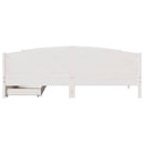 sengeramme uden madras 160x200 cm massivt fyrretræ hvid