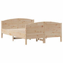 sengeramme uden madras 120x190 cm massivt fyrretræ