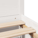 sengeramme uden madras 90x200 cm massivt fyrretræ hvid