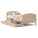 sengeramme uden madras 75x190 cm massivt fyrretræ