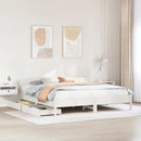 sengeramme uden madras 180x200 cm massivt fyrretræ hvid