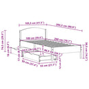 sengeramme uden madras 100x200 cm massivt fyrretræ gyldenbrun