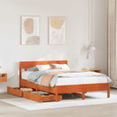 sengeramme uden madras 160x200 cm massivt fyrretræ gyldenbrun