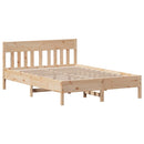 sengeramme uden madras 120x190 cm massivt fyrretræ