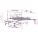 sengeramme uden madras 120x190 cm massivt fyrretræ