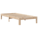 sengeramme med skuffer 90x200 cm massivt fyrretræ