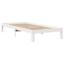 sengeramme med skuffer 90x200 cm massivt fyrretræ hvid